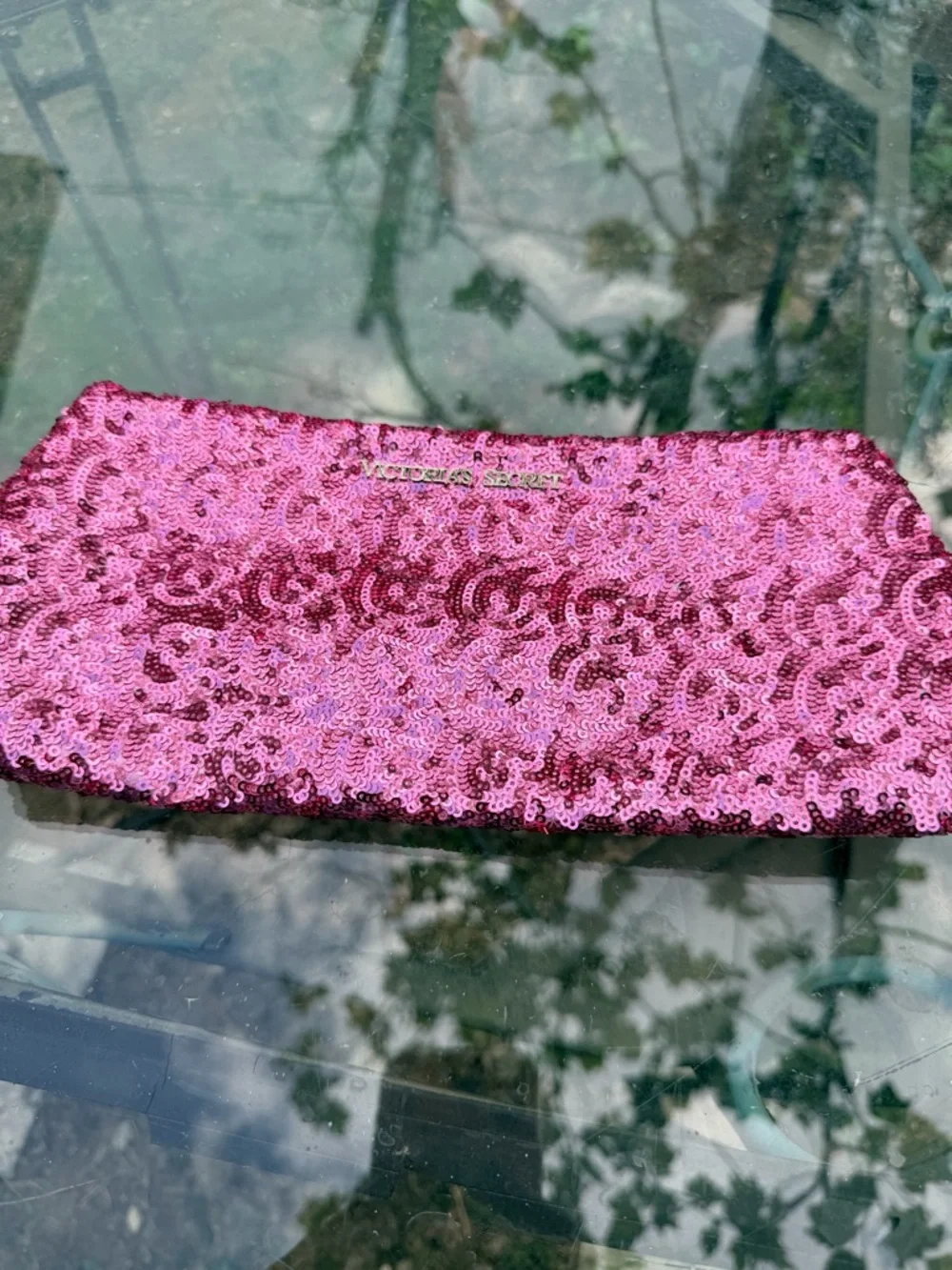 Victoria's Secret Pink‎ Sequin Wristlet Clutch